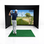 Simbox Golf Simulator Enclosure – 7 Sizes with Impact Screen, Frame & Side Barriers