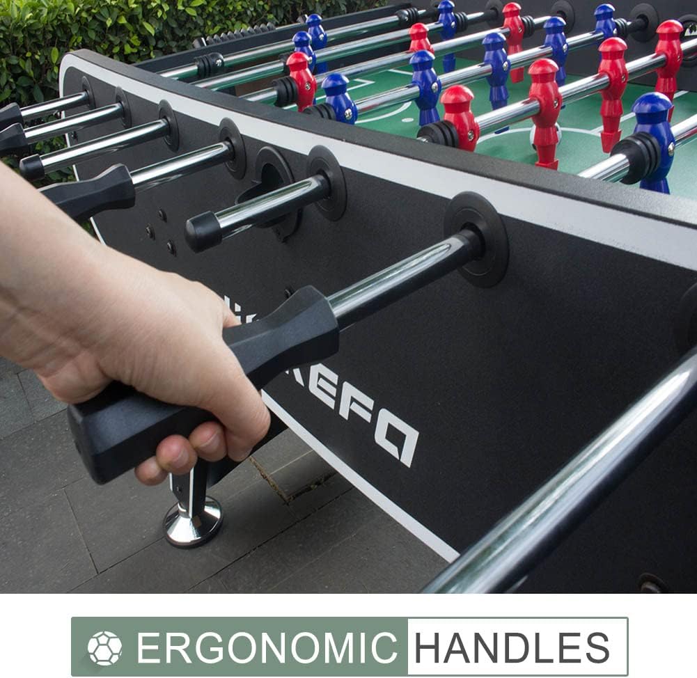 56" Foosball Table with 2 Balls, Drink Holders and Scorekeepers