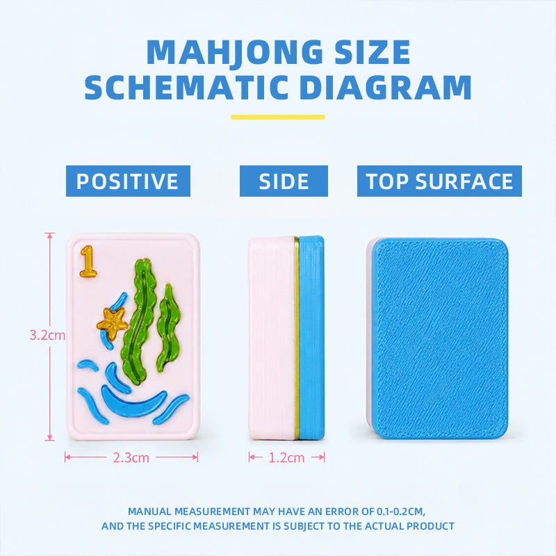 Beach-Inspired 160-Piece American Mahjong Tile Set