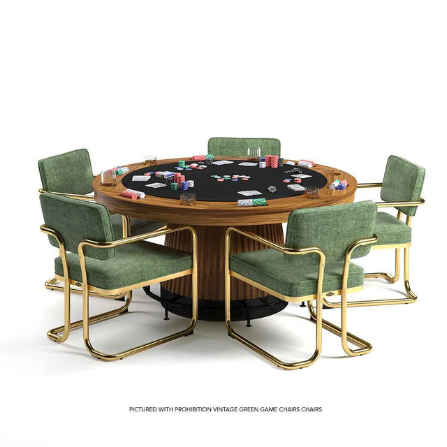Prohibition 60" Poker Table – Art Deco Style