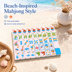 Beach-Inspired 160-Piece American Mahjong Tile Set