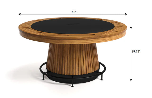 Prohibition 60" Poker Table – Art Deco Style