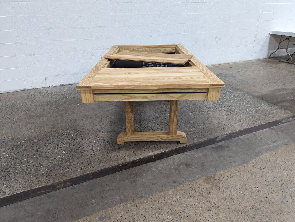 Premium Solid Hardwood Gaming Table 72" x 36" with Removable Leaves
