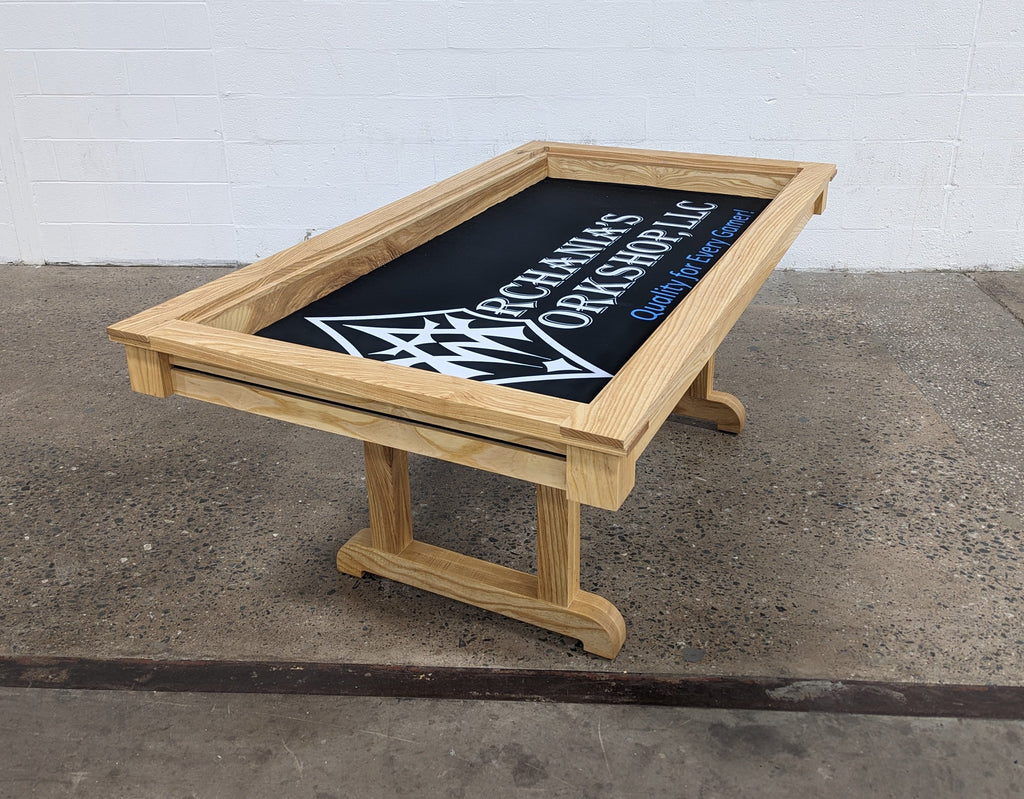 Premium Solid Hardwood Gaming Table 72" x 36" with Removable Leaves