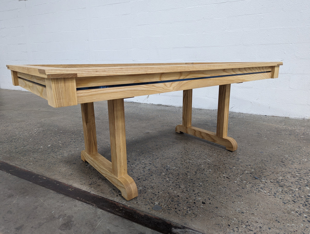 Premium Solid Hardwood Gaming Table 72" x 36" with Removable Leaves