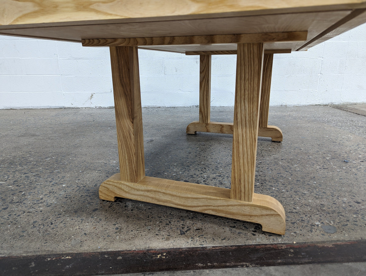 Premium Solid Hardwood Gaming Table 72" x 36" with Removable Leaves