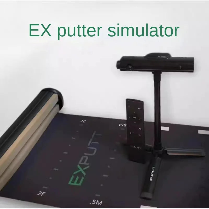 Indoor Putting Simulator with Adjustable Break and Slope