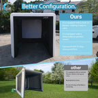 Stock！Inflatable Golf Sim Room Swing Golf Practice Cage with Built-In Fan,Oxford Cloth,Golf Simulator Enclosures