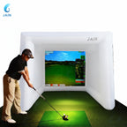 Inflatable Golf Simulator Enclosure with Built-In Fan – Indoor Golf Practice Cage