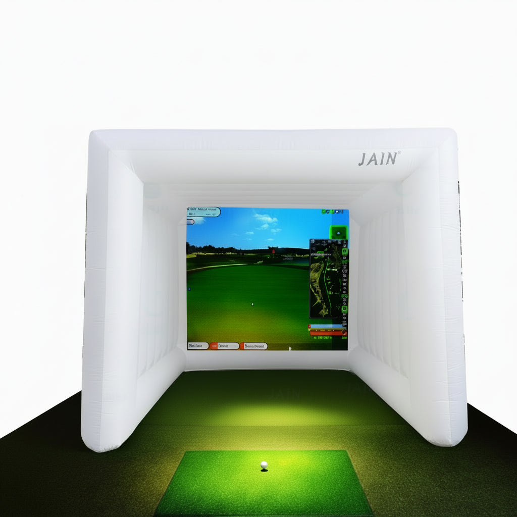 Inflatable Golf Simulator Enclosure with Built-In Fan – Indoor Golf Practice Cage