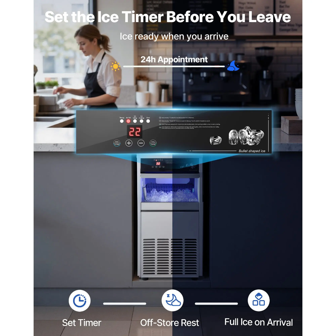 Ice Machine, 100–450 lb. Daily Ice Production