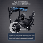 YHY Racing Simulator with 3D Motion Platform, Triple 32" Screens