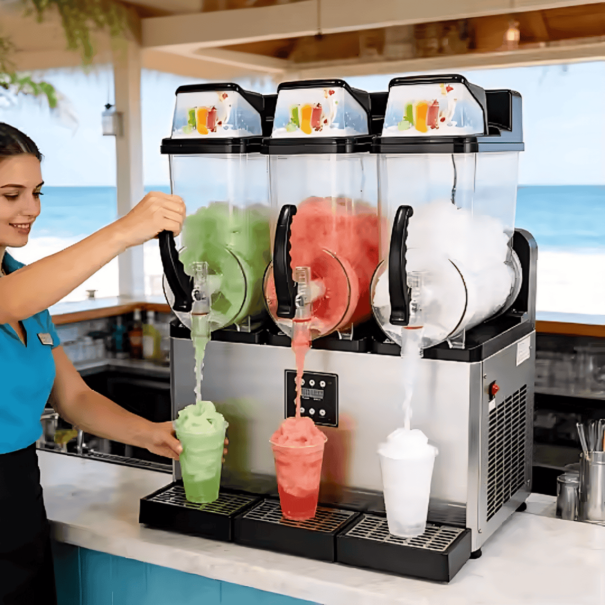 SPACE Slush Machine 36 L/H, 15L Capacity, 110V/220V