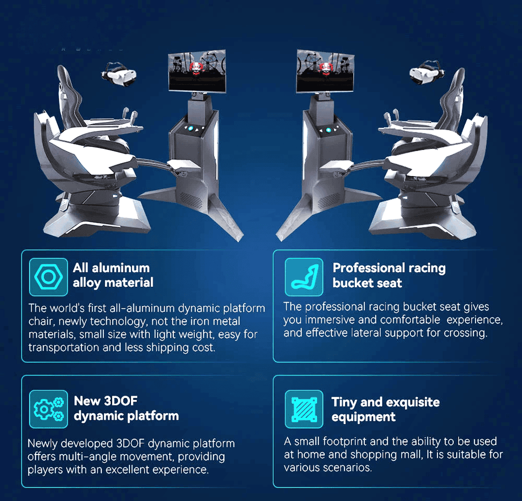 9D VR Racing & Flight Simulator with 360° Motion