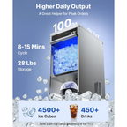 Ice Machine, 100–450 lb. Daily Ice Production